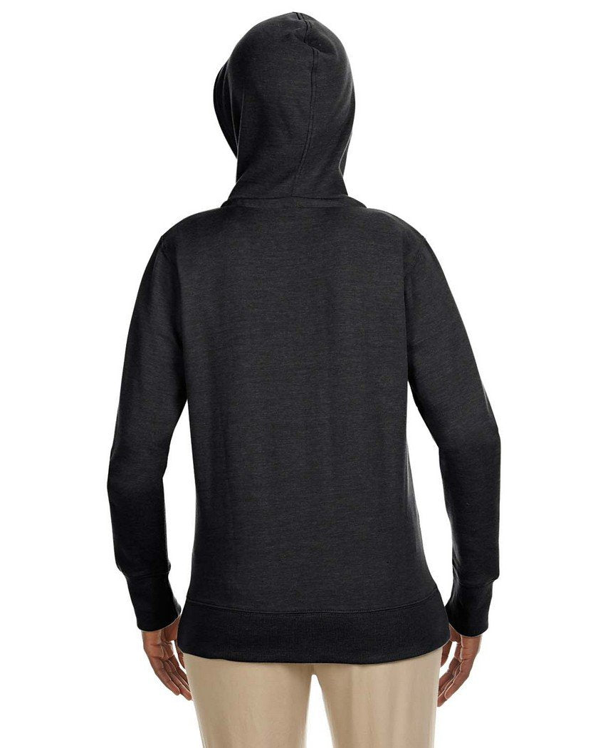 Ladies OrganicRecycled Heathered Fleece Full-Zip Hooded Sweatshirt - cHARcOAL - S(D0102H7ZQE8)