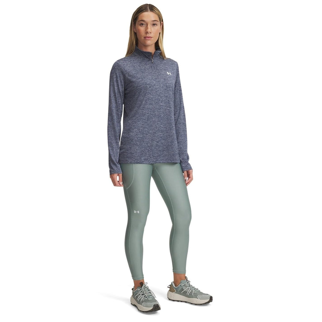 Under Armour Womens HeatGear Armour High Waisted Ankle No-Slip Leggings, (349) Silica Green / / White, XX-Large