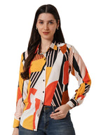 Kzully Polyester Modern WomenS Tops White-Red