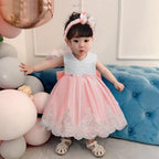 NSSMWTTC Baby Girl Ball Gown Dress Infant Birthday Party Christmas New Year Dresses Toddler Christmas