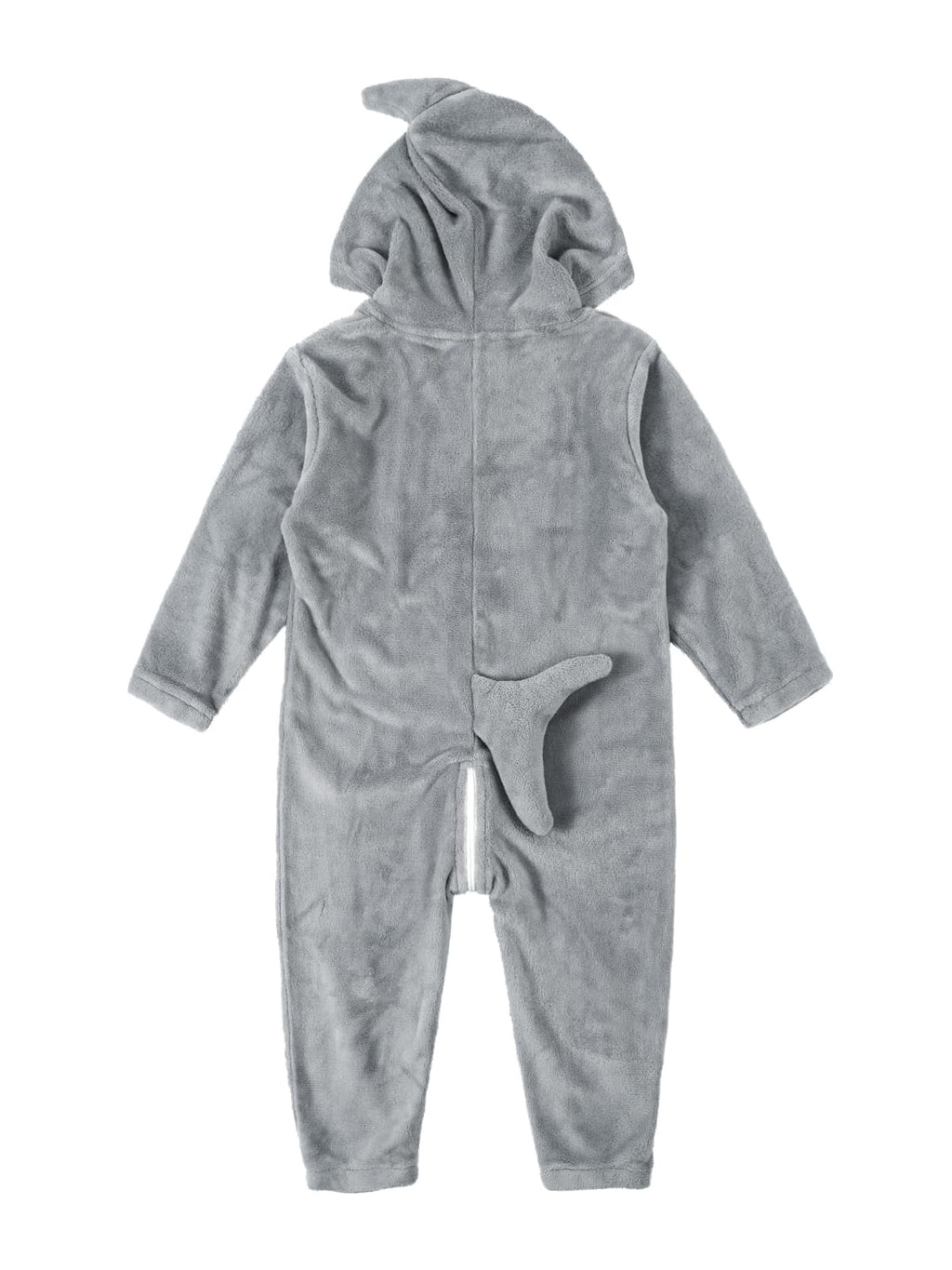 LOLANTA Funny Halloween Costumes Kids Shark One Piece Animal Rompers for Kids Halloween Fancy Dress(Gray, 2-3T)