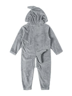 LOLANTA Funny Halloween Costumes Kids Shark One Piece Animal Rompers for Kids Halloween Fancy Dress(Gray, 2-3T)
