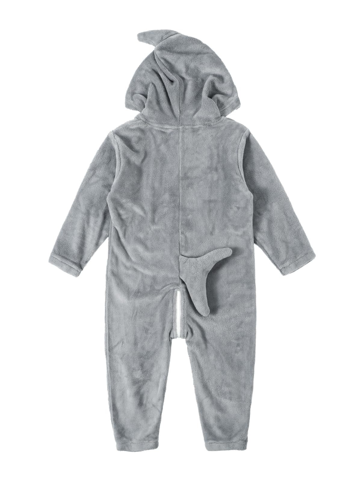 LOLANTA Funny Halloween Costumes Kids Shark One Piece Animal Rompers for Kids Halloween Fancy Dress(Gray, 2-3T)