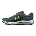 Under Armour Men's Charged Assert 10, (100) Gravel/Gravel/Lime Surge, 10, US