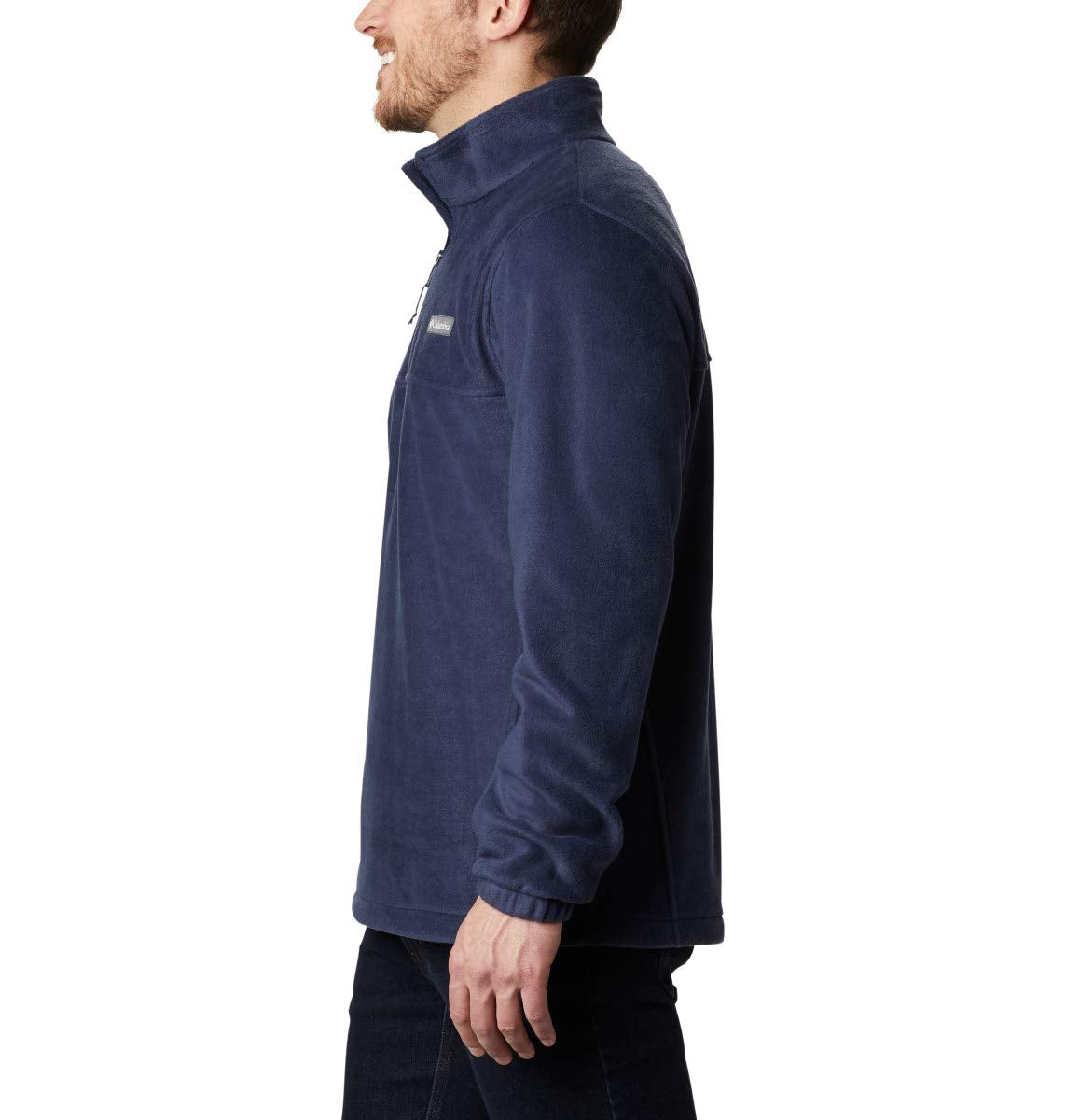 Mens ST-Shirts MountainHalf-Zip Fleece Jacket - BLAcK - L(D0102H7MQ5T)