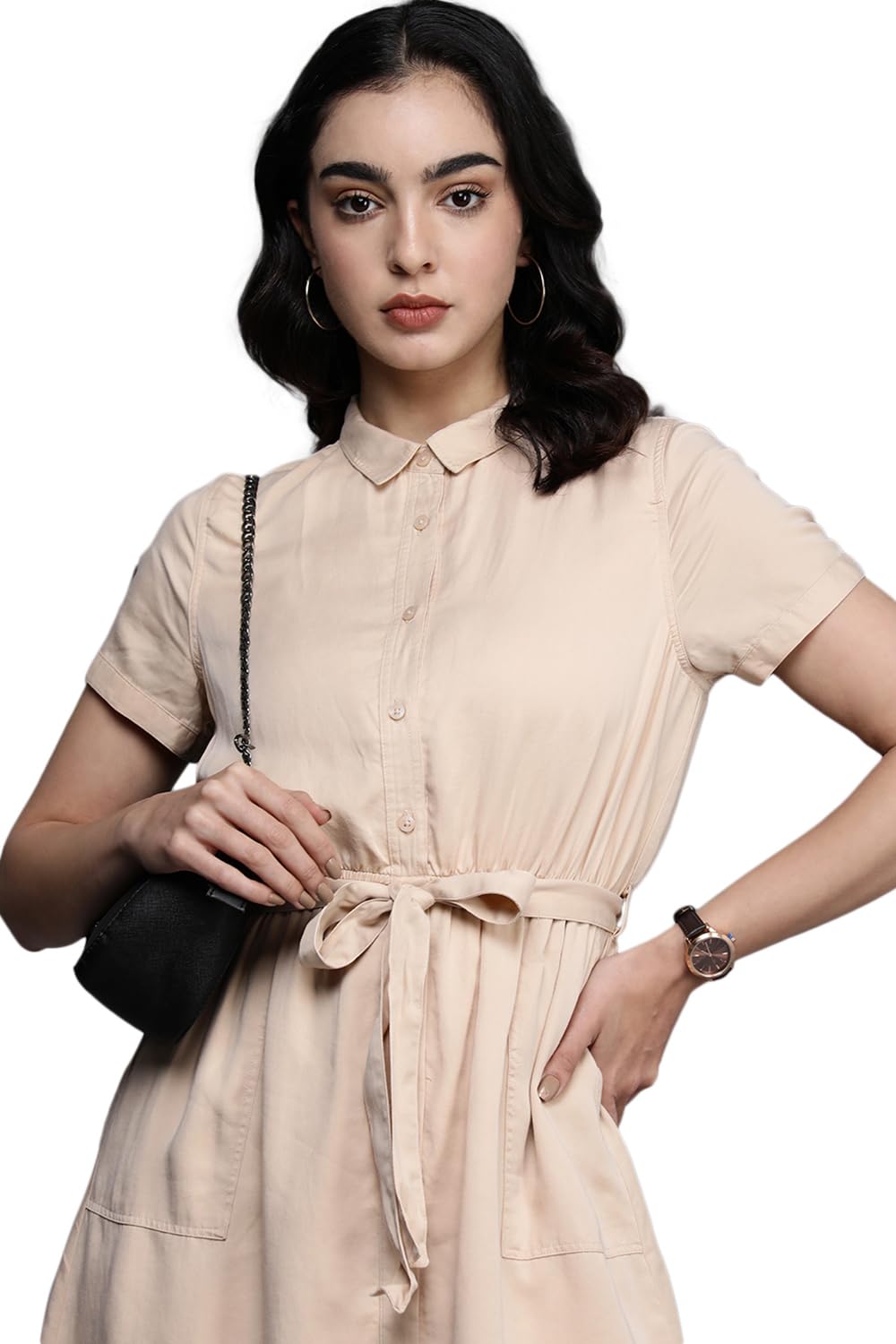 Allen Solly Women Solid Casual Jumpsuit