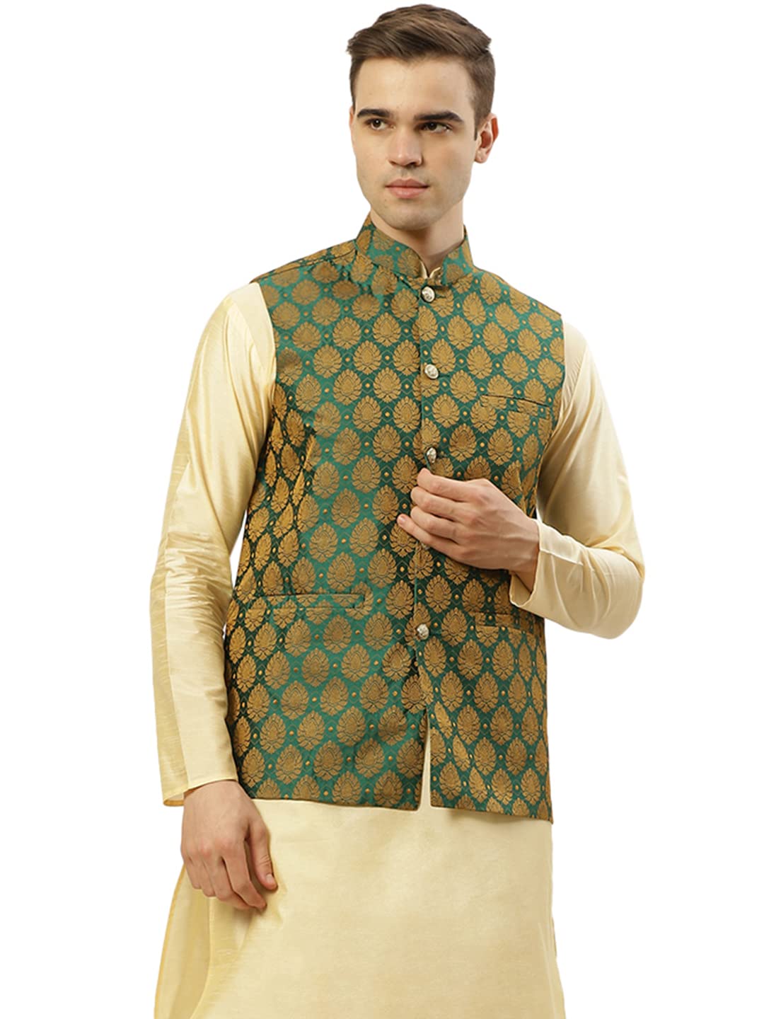 Jompers Mens Self Designed Waistcoat