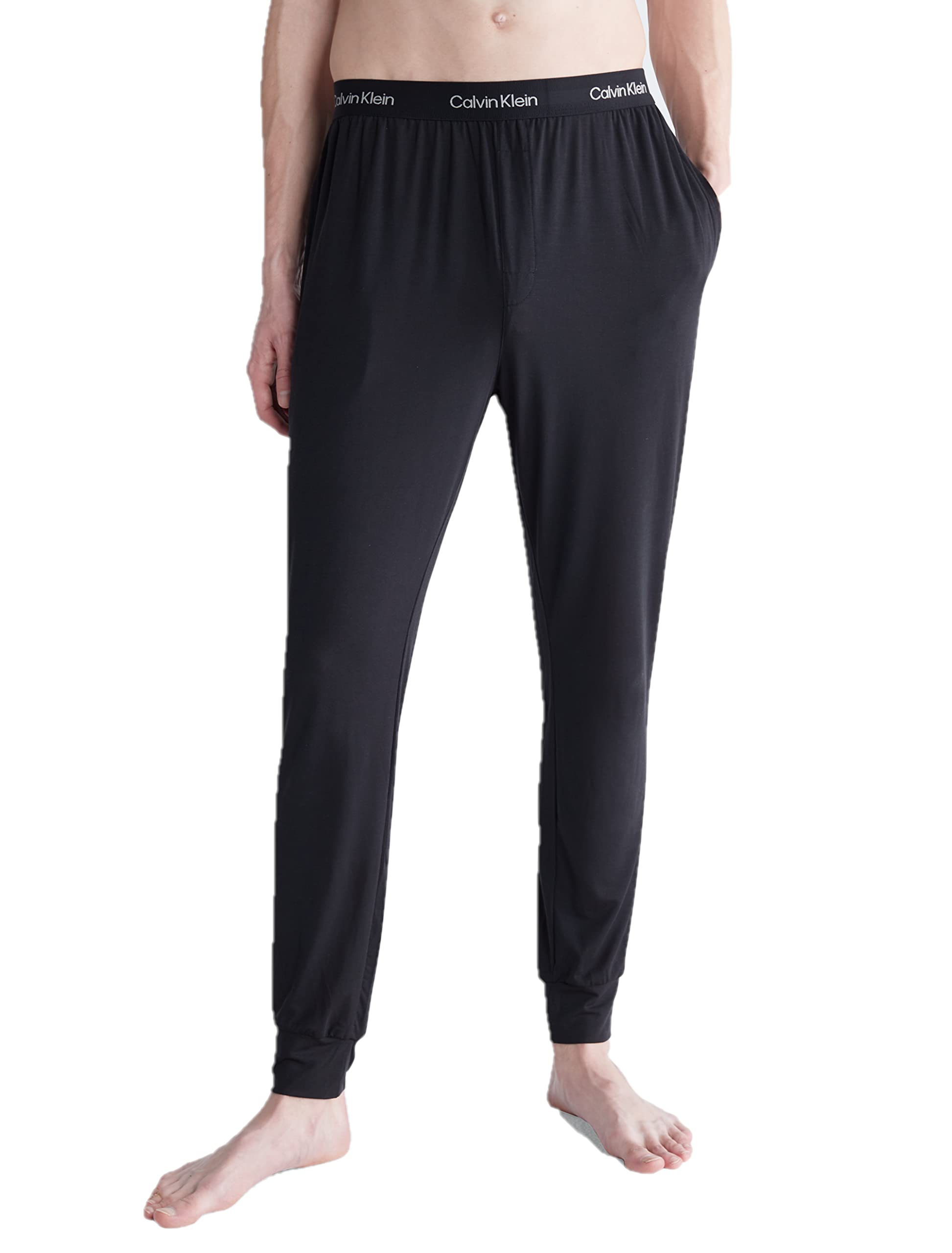 Calvin Klein Men's Ultra Soft Modern Modal Lounge Jogger, Black, M