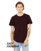 FWD Fashion Mens curved Hem Short Sleeve T-Shirt - WHITE - S(D0102H7KP32)