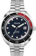 Bulova Oceanographer Automatic Mens Stainless Steel Devil Diver , Silver-Tone (Model: 98B320)