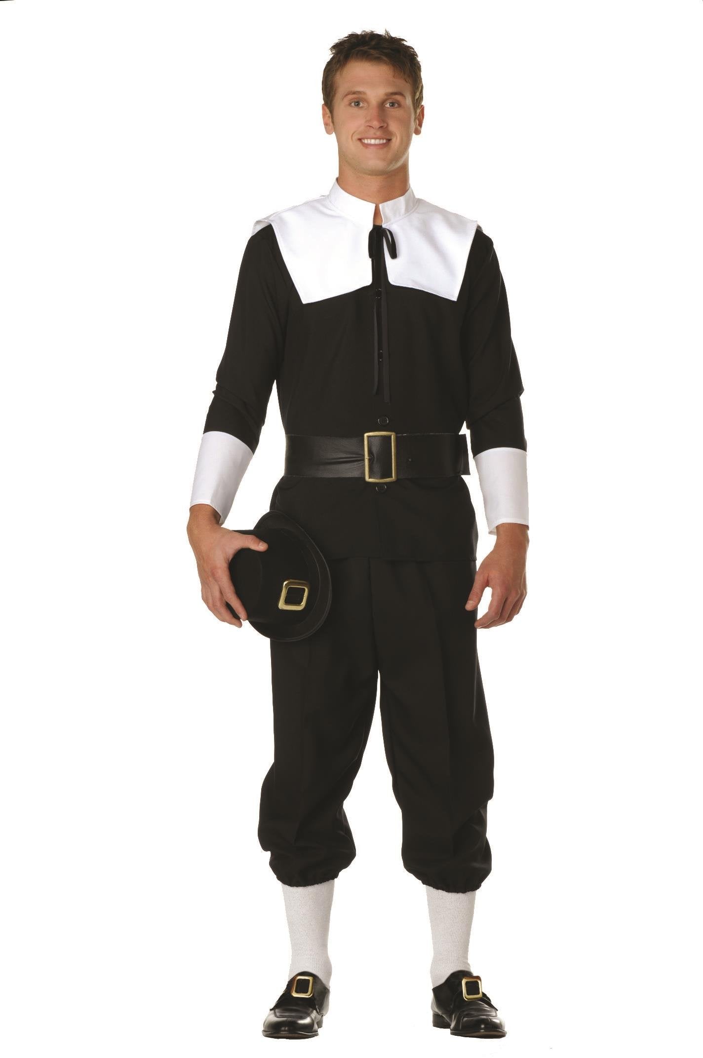 Men Pilgrim Man costume: Black