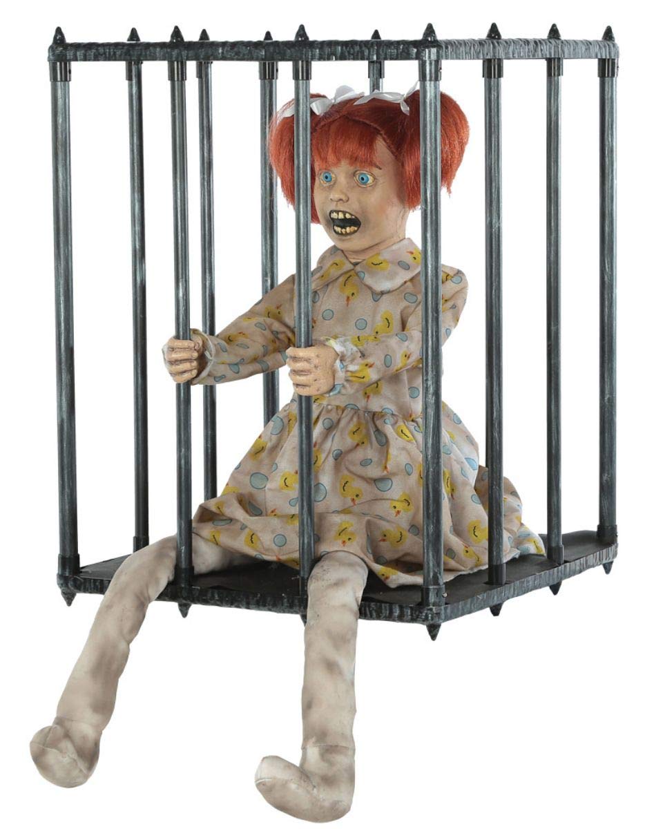 Morris Costumes MR123358 Animated Caged Walk Around Kid - 32 x 18 x 26 in.