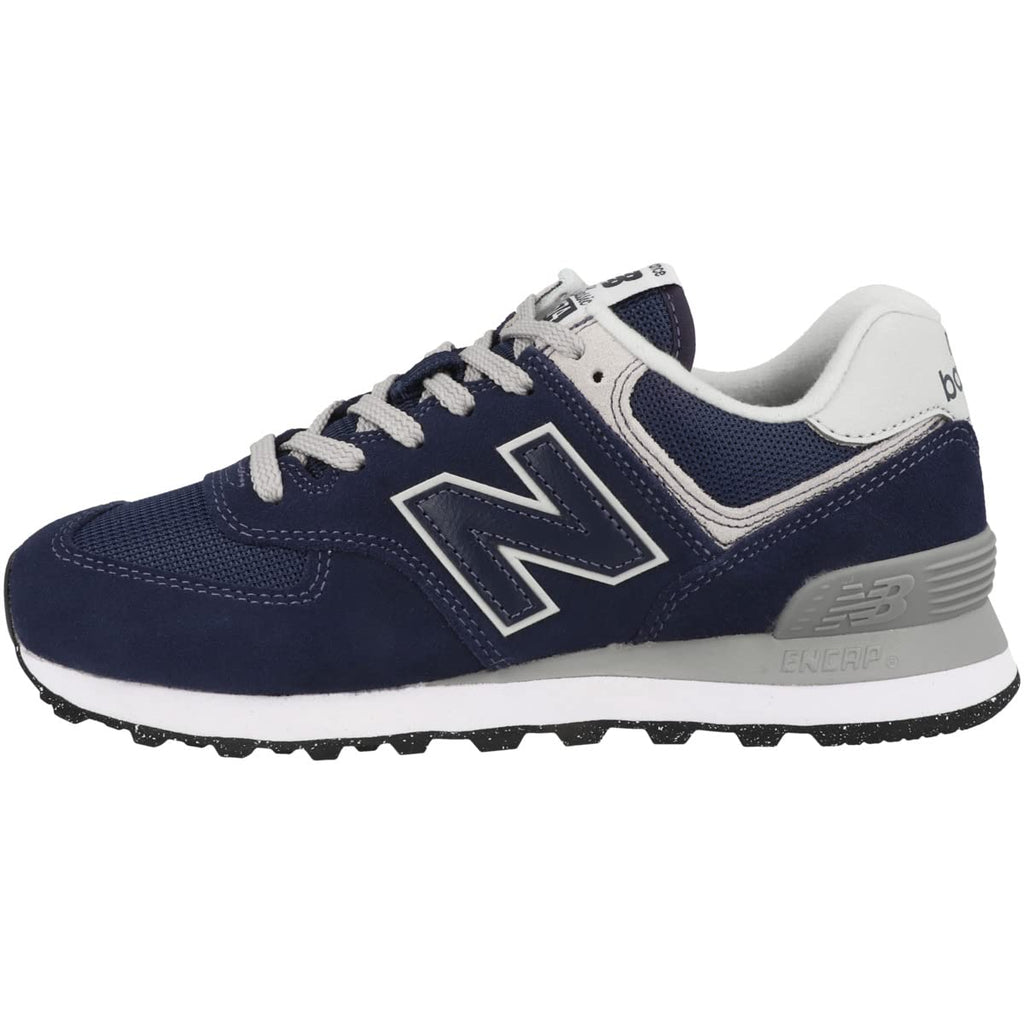 New Balance womens 574 V3 Sneaker, Navy/White, 5.5 US