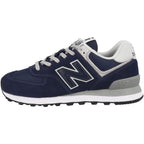 New Balance womens 574 V3 Sneaker, Navy/White, 5.5 US