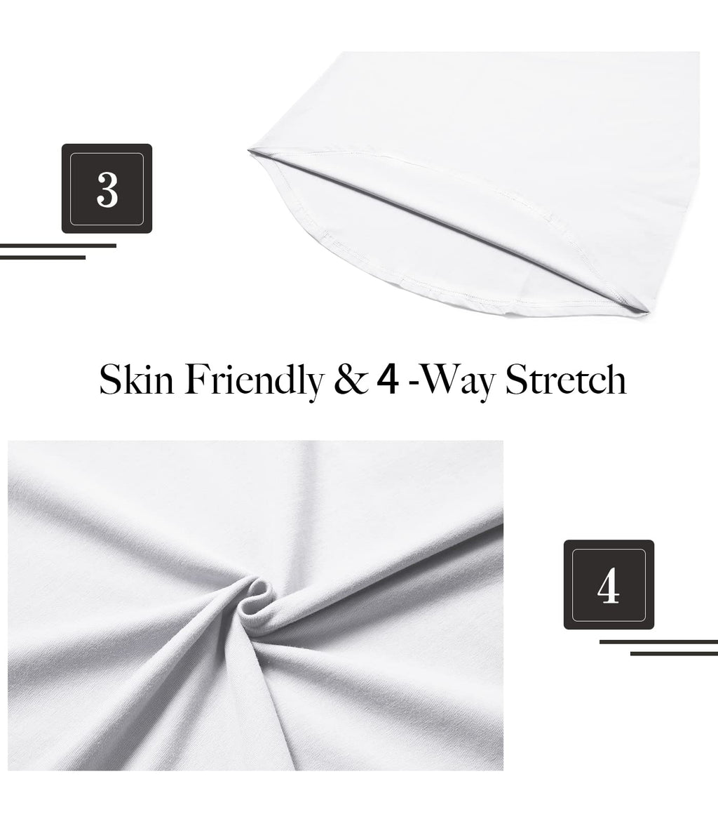 LETAOTAO Mens Hipster Longline T-Shirt Drop Cut Scallop Long Tail Slim Fit Bodybuilding Gym Muscle Workout Tee (XL, White 970)