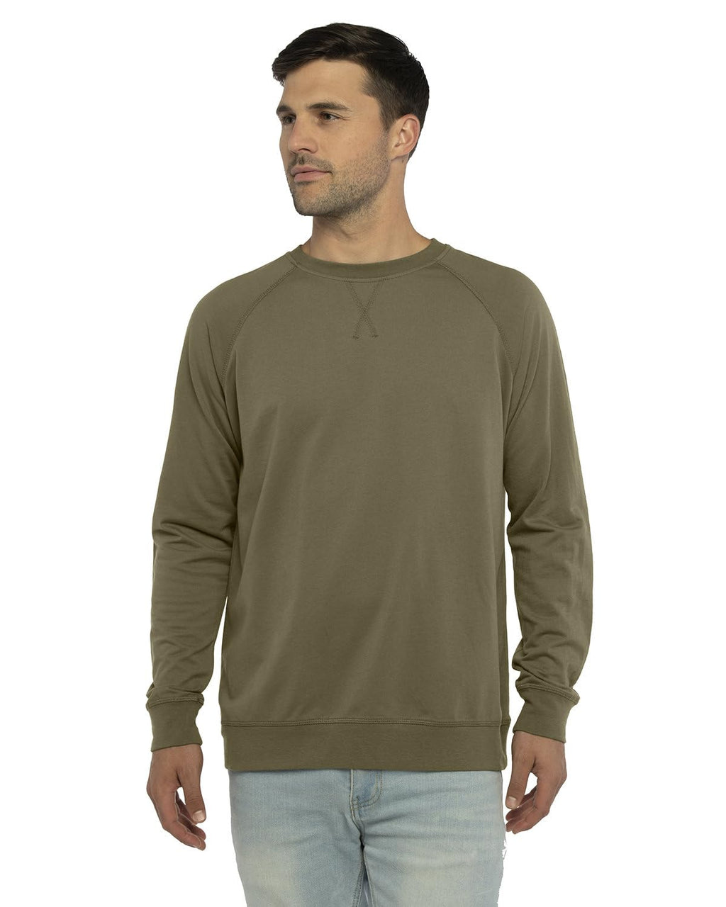 Unisex Laguna French Terry Raglan Sweatshirt - BLAcK - XS(D0102H7N5FP)