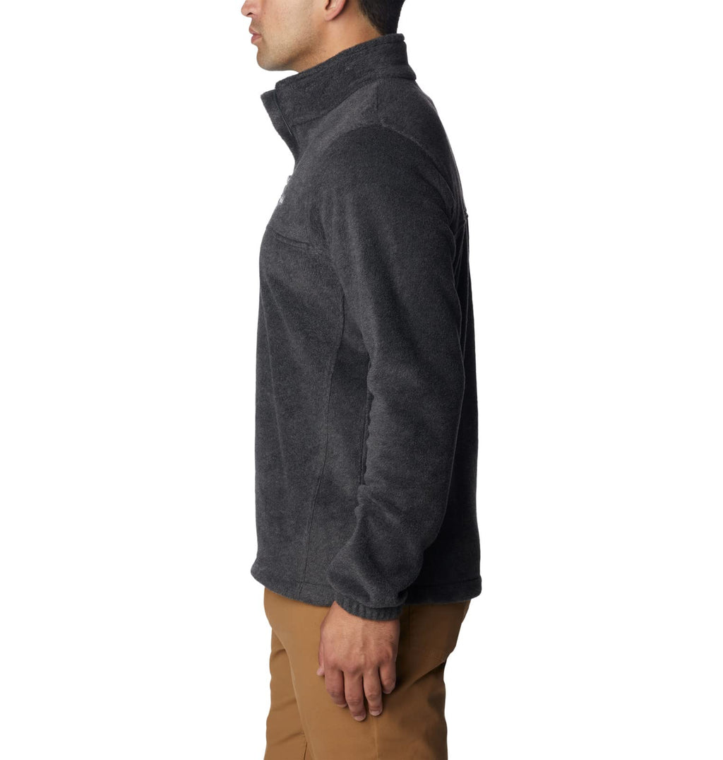 Columbia Men's Steens Mountain Half Zip Fleece, Charcoal Heather, Large