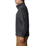 Columbia Men's Steens Mountain Half Zip Fleece, Charcoal Heather, Small
