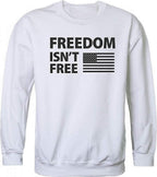 Graphic Crewneck, Freedom Isn't, White, XL