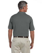 Mens 6 oz Ringspun cotton Piqu Short-Sleeve Polo - WHITE - 5XL(D0102H7NJQ2)