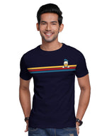 The Souled Store Donald Duck: Stripes T-Shirts for Men Blue