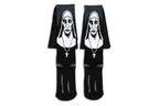The Nun Athletic Crew Socks - Breathable 3D Printed Dress Socks for Adults & Teens - Unisex Black Tube Novelty Socks Great for H