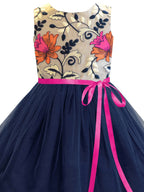 A.T.U.N. (ALL THINGS UBER NICE) Girls Embroidered Birthday Party Frock Dress