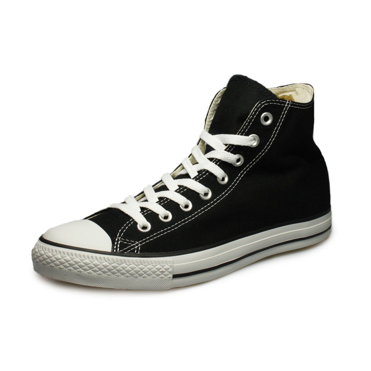 Converse Chuck Taylor All Star Canvas High Top Sneaker Black/White 8 M US Women / 6 M US Men