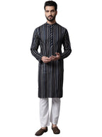 Jompers Mens Foil Printed Kurta Churidar Set