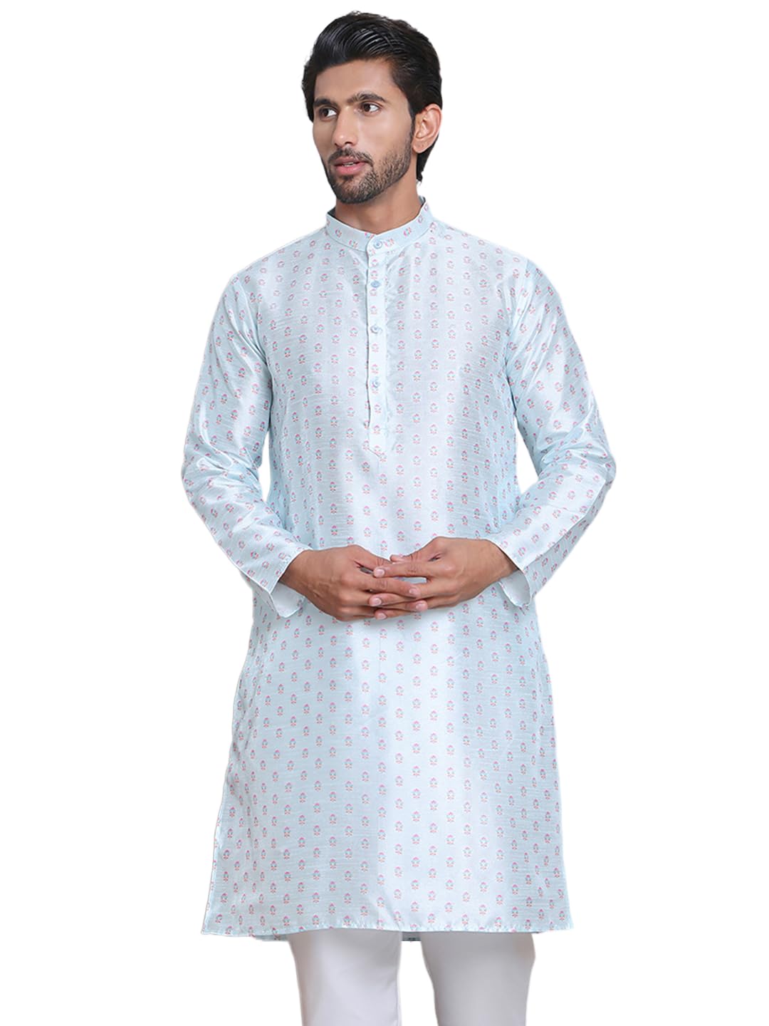 Jompers Mens Digital Printed Straight Kurta