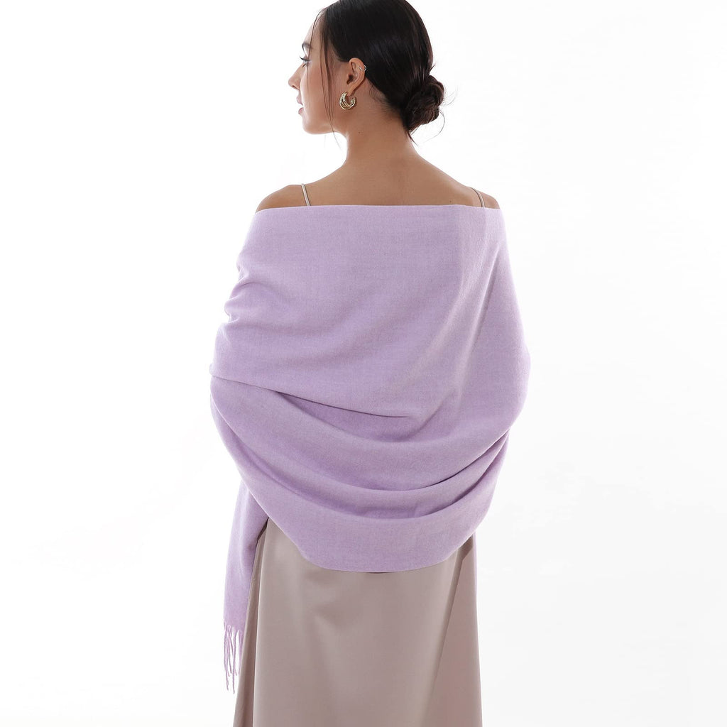 RIIQIICHY Winter Scarf for Women Lavender Pashmina Shawls Wraps for Evening Dresses Large Warm Soft Scarves