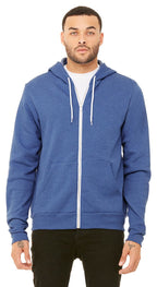 Unisex Sponge Fleece Full-Zip Hooded Sweatshirt - ASPHALT - 2XL(D0102H7WMR8)