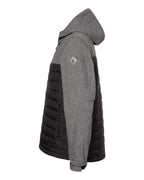 Mens Pinnacle Puffer Body Softshell Hooded Jacket - BLAcK - S(D0102H78MY2)