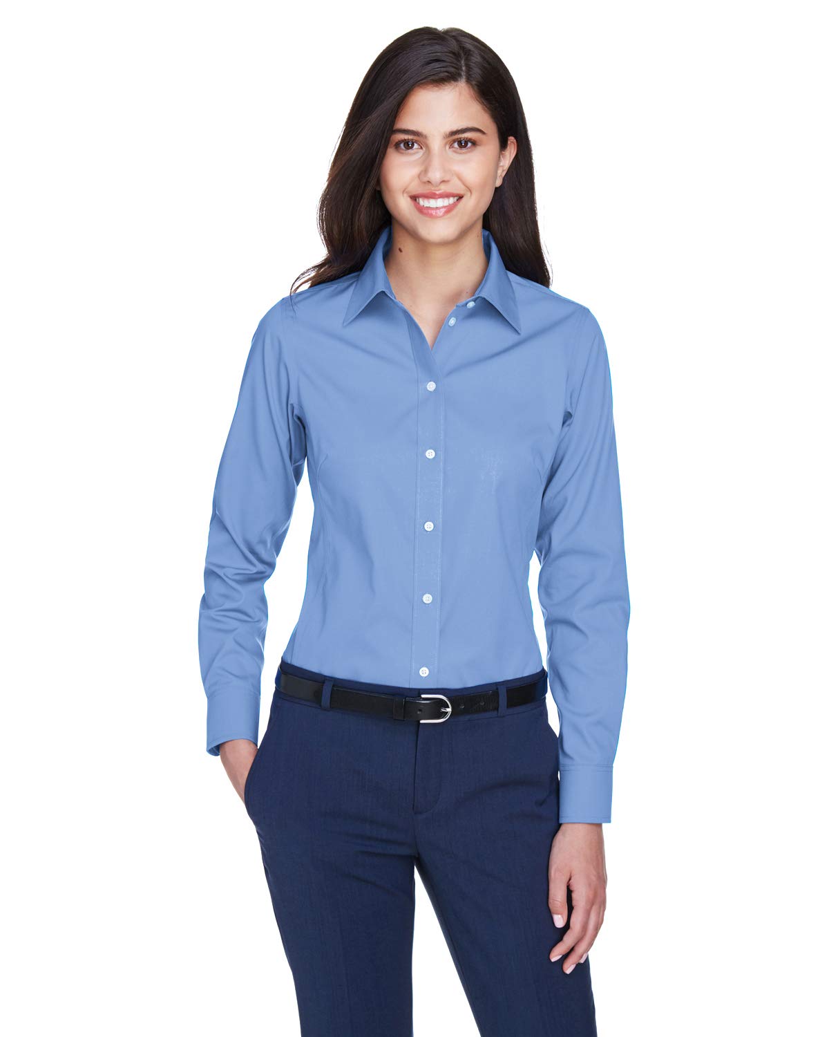Ladies crown Woven collectionSolid Oxford - LIgHT BLUE - S(D0102H7NVJ6)