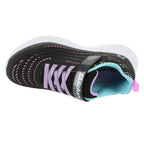 Skechers Girls Jumpsters 2.0-Blurred Dream Sneaker, Black/Multi, 1 Little Kid