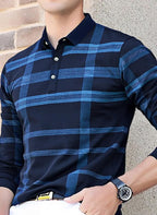 Noble Monk MenS Polo Neck Full Sleeves T-Shirt | Causal Tshirt For Men And Boys