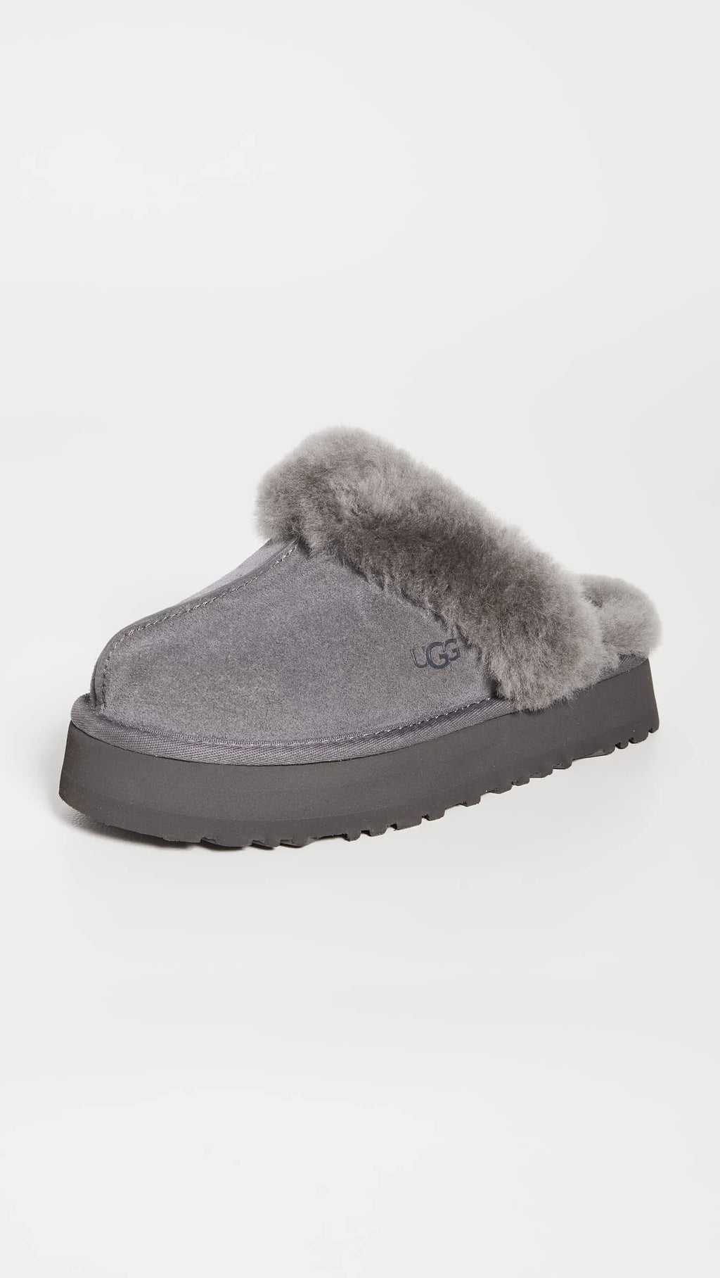 UGG Women's Disquette Slipper, Charcoal, 9