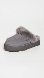 UGG Women's Disquette Slipper, Charcoal, 9