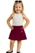 A.T.U.N. (ALL THINGS UBER NICE) Girls Stylish Two Piece Outfit Set with Sleeveless Tank Top and Skort | Casual Summer Clothing