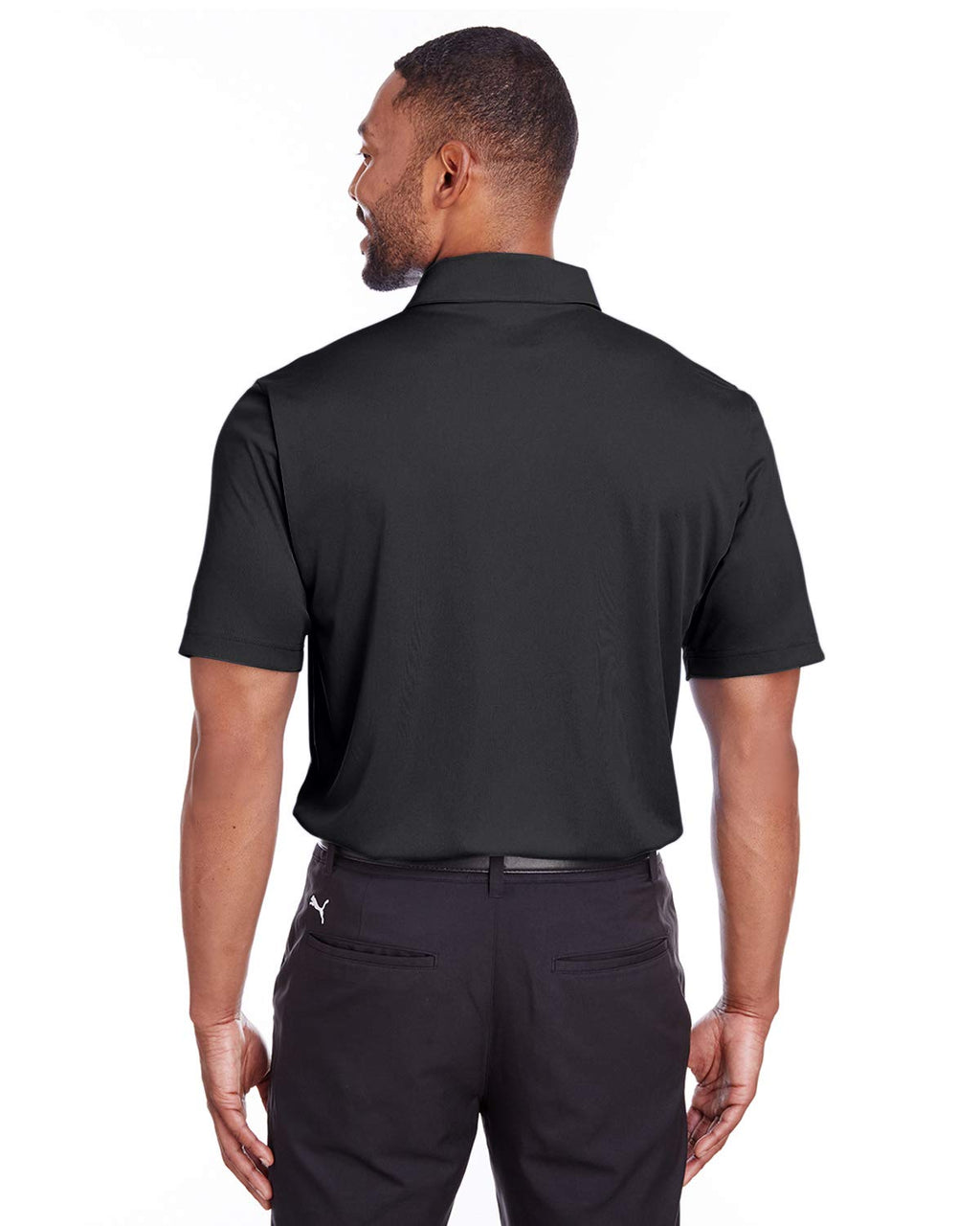 Mens Icon golf Polo - PUMA BLAcK - L(D0102H7DP7P)