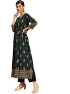 Libas Women'S Rayon Paisley A-Line Kurta