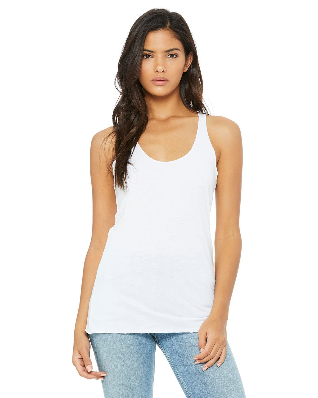 Ladies Triblend Racerback Tank - cHAR BLK TRIBLND - S(D0102H7WNgT)