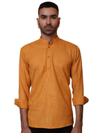 Jompers Mens Woven Design Short Kurta