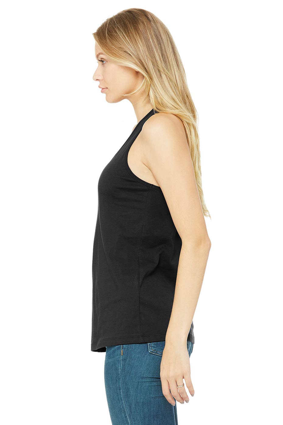 Ladies Jersey Racerback Tank - WHITE - S(D0102H7KEHP)