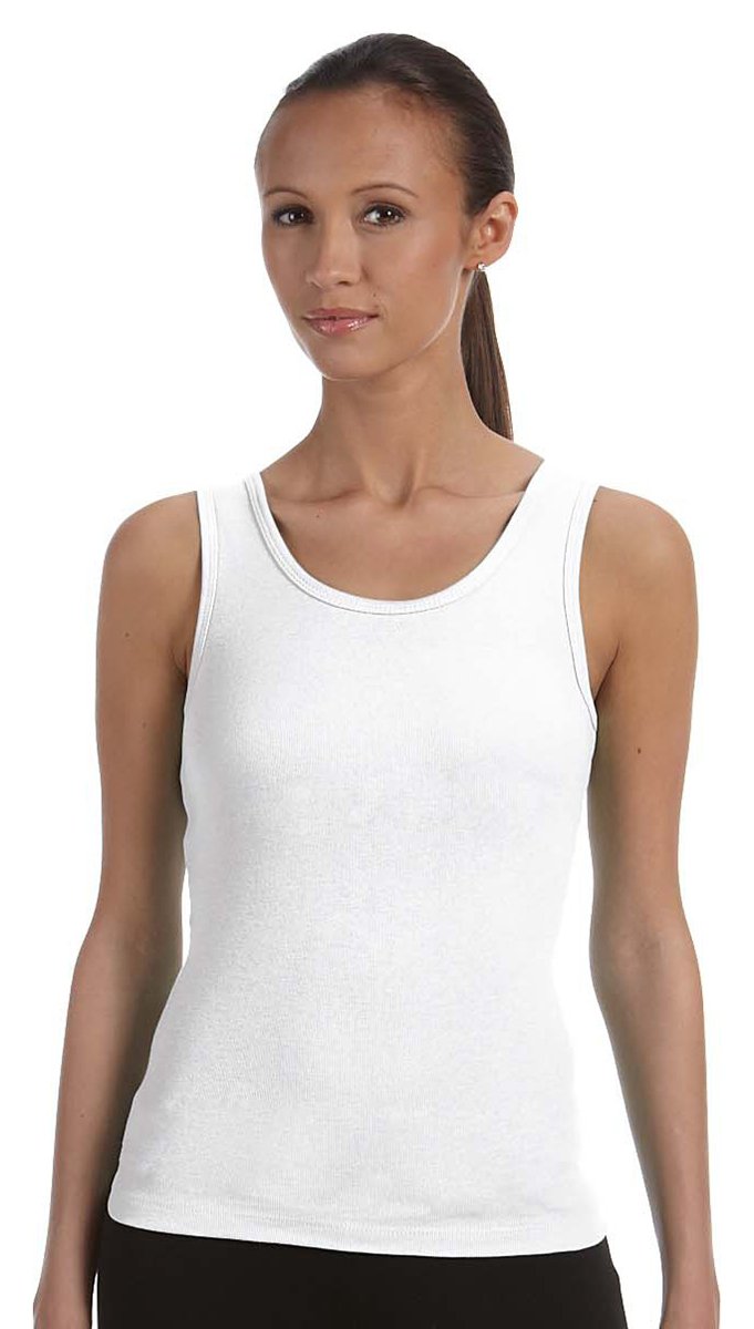 Ladies Baby Rib Tank - BLAcK - S(D0102H78M46)