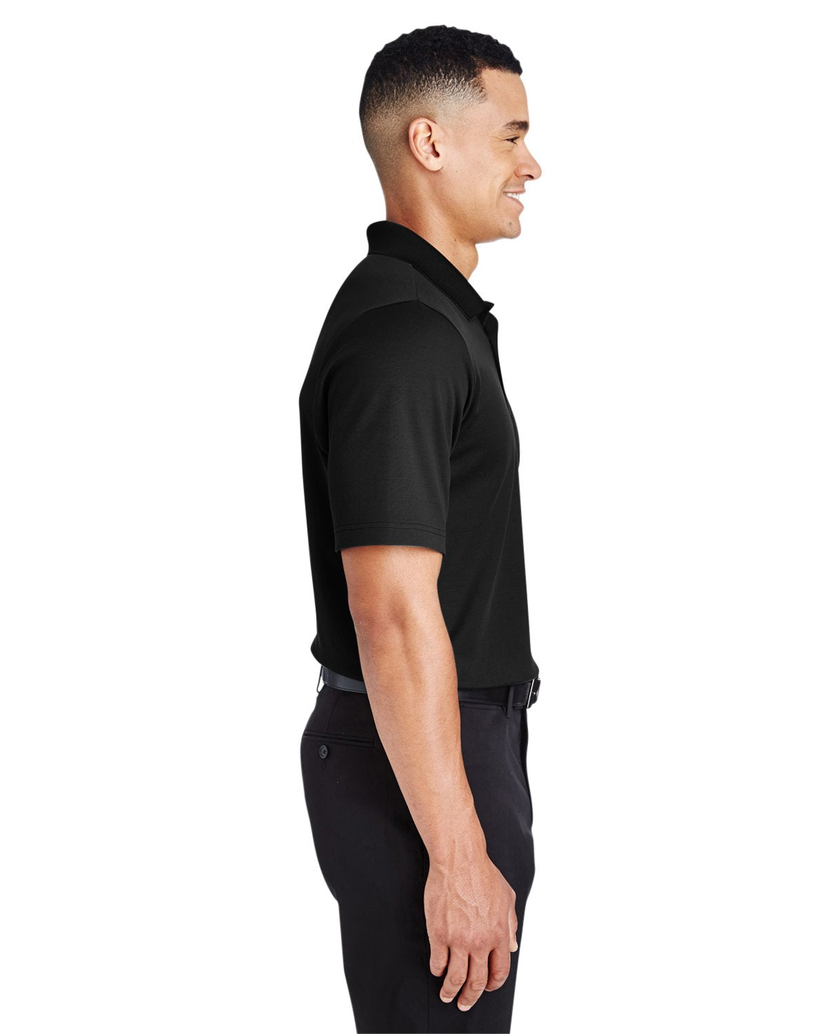 crownLux PerformanceMens Plaited Polo - gRAPHITE - 2XL(D0102H7NS2T)