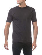 Pro Club Men's Comfort Cotton Short Sleeve T-Shirt, Black, Large