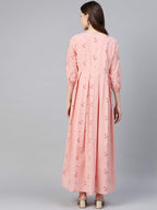Idalia Pink Box Pleated Dress
