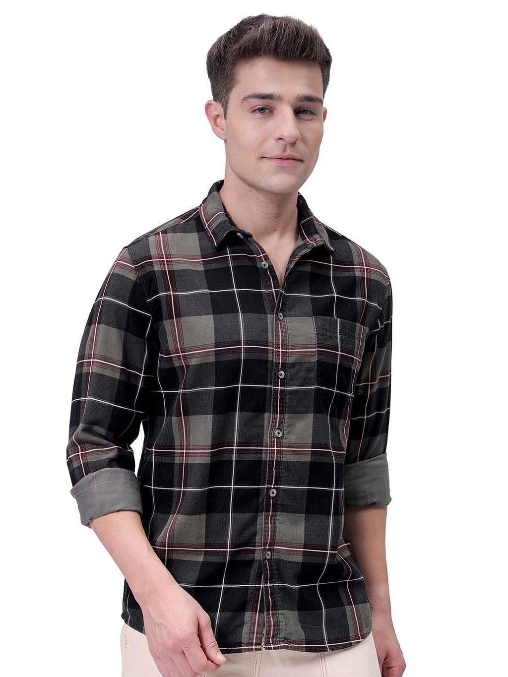 The Indian Garage Co Mens Regular Fit Solid Sweater
