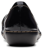 Clarks Women's Ashland Bubble Loafer, Black Crinkle Patent Synthetic, 8.5 M US